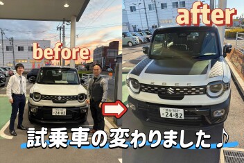 試乗のクロスビーが変わりました♪